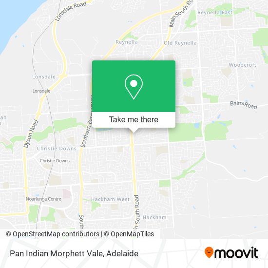 Mapa Pan Indian Morphett Vale