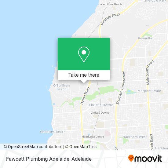 Fawcett Plumbing Adelaide map