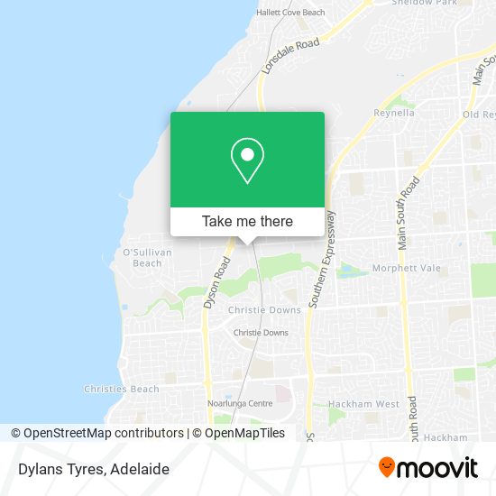 Dylans Tyres map