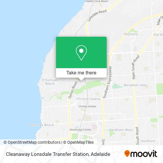 Cleanaway Lonsdale Transfer Station map