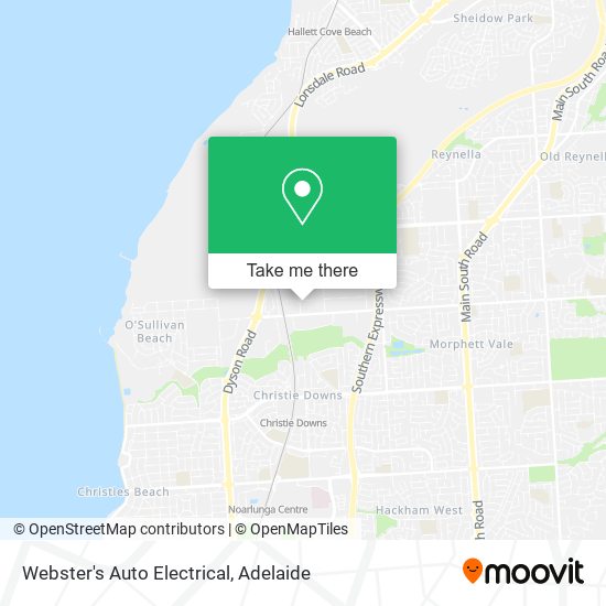 Webster's Auto Electrical map