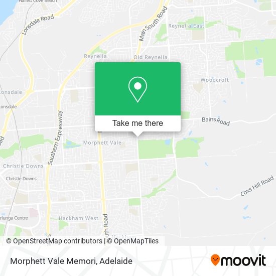 Morphett Vale Memori map
