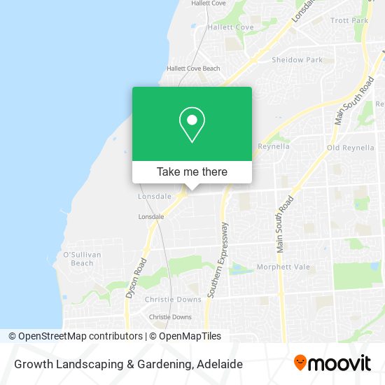 Growth Landscaping & Gardening map