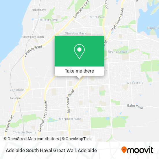 Adelaide South Haval Great Wall map