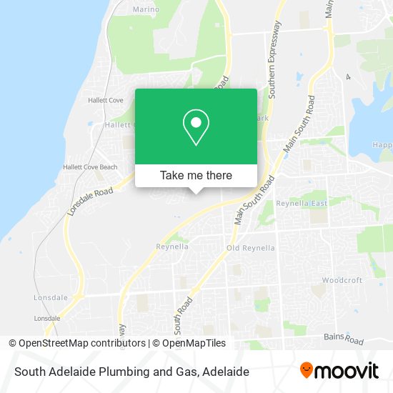 Mapa South Adelaide Plumbing and Gas
