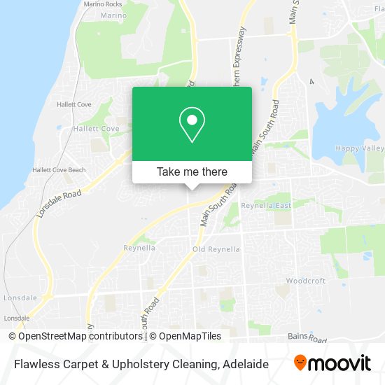 Flawless Carpet & Upholstery Cleaning map