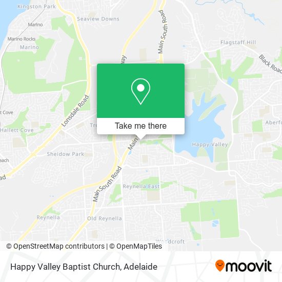 Happy Valley Baptist Church map
