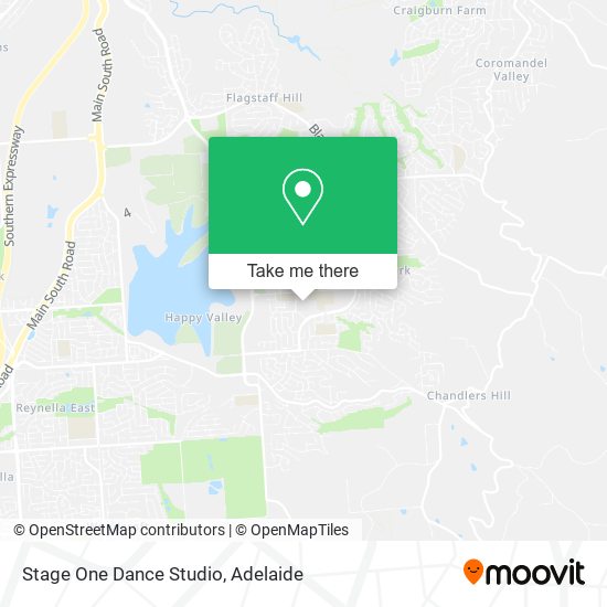 Mapa Stage One Dance Studio