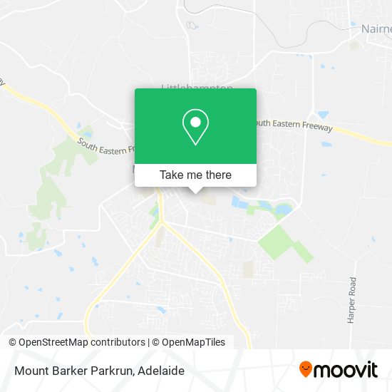 Mount Barker Parkrun map