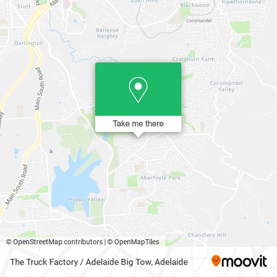 Mapa The Truck Factory / Adelaide Big Tow