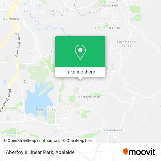 Mapa Aberfoyle Linear Park