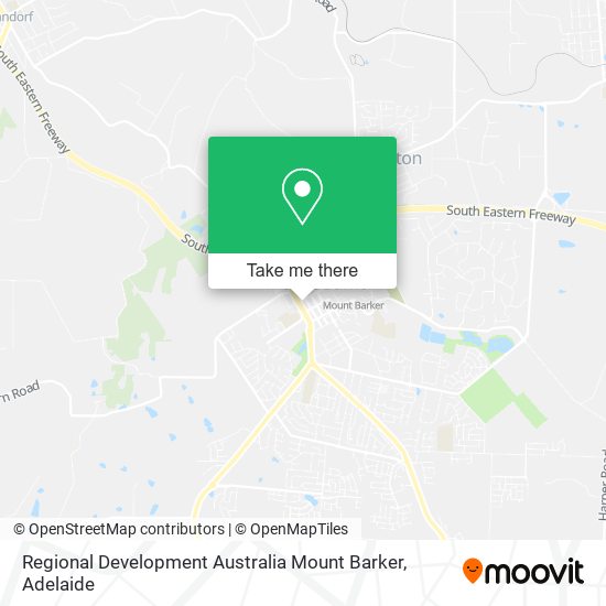 Mapa Regional Development Australia Mount Barker