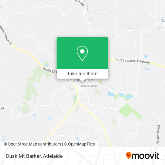 Dusk Mt Barker map