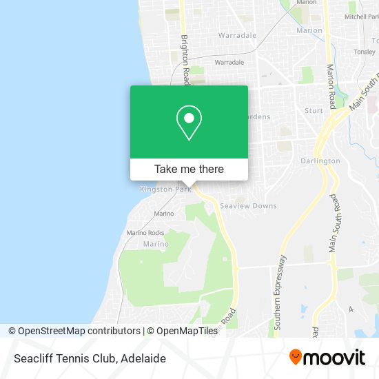 Mapa Seacliff Tennis Club