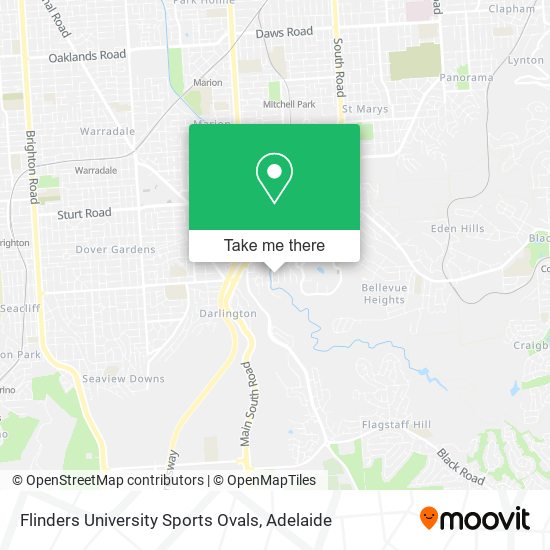 Mapa Flinders University Sports Ovals