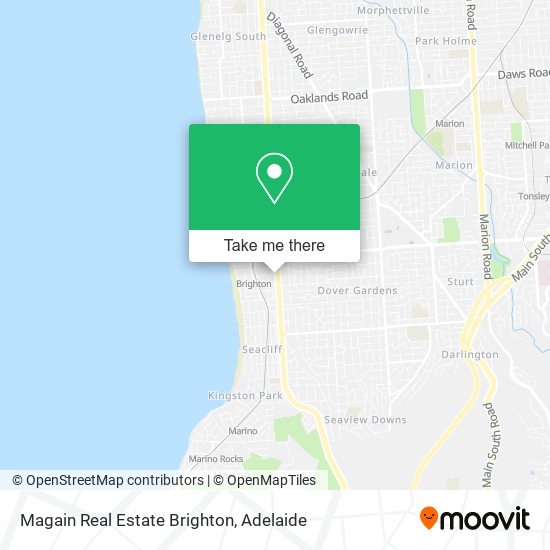 Mapa Magain Real Estate Brighton