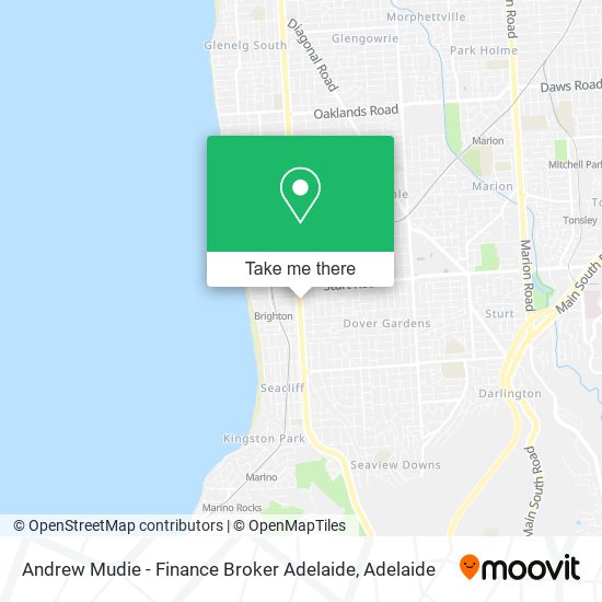 Andrew Mudie - Finance Broker Adelaide map