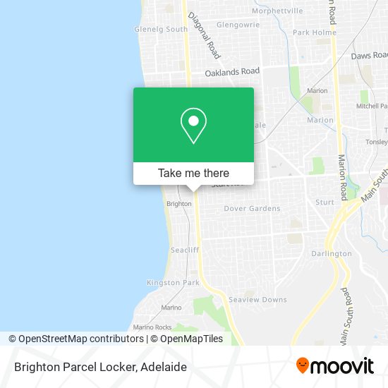 Brighton Parcel Locker map