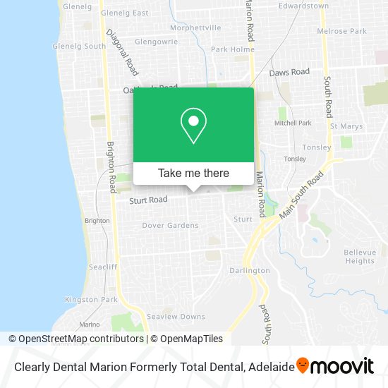 Mapa Clearly Dental Marion Formerly Total Dental