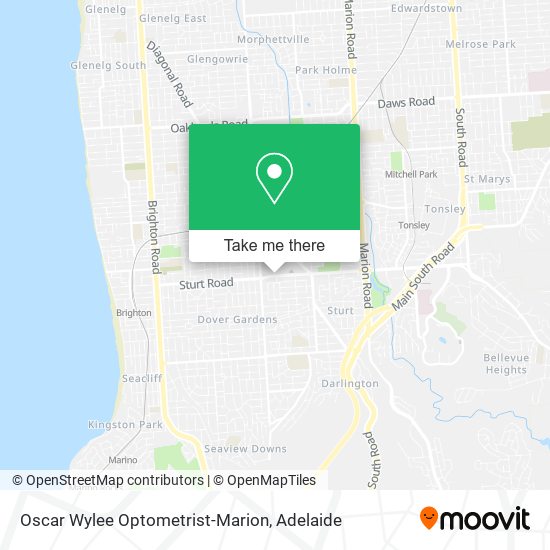 Mapa Oscar Wylee Optometrist-Marion