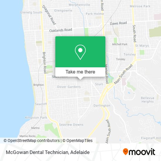 McGowan Dental Technician map