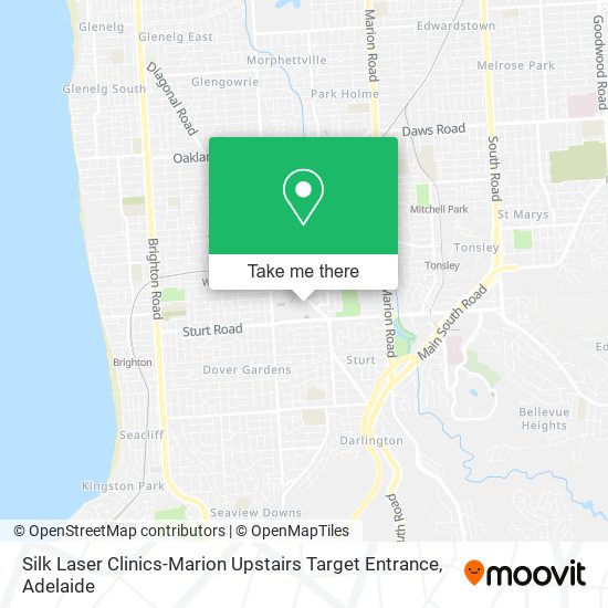 Silk Laser Clinics-Marion Upstairs Target Entrance map