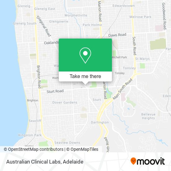 Australian Clinical Labs map