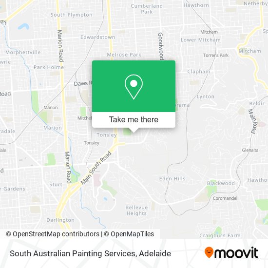 South Australian Painting Services map