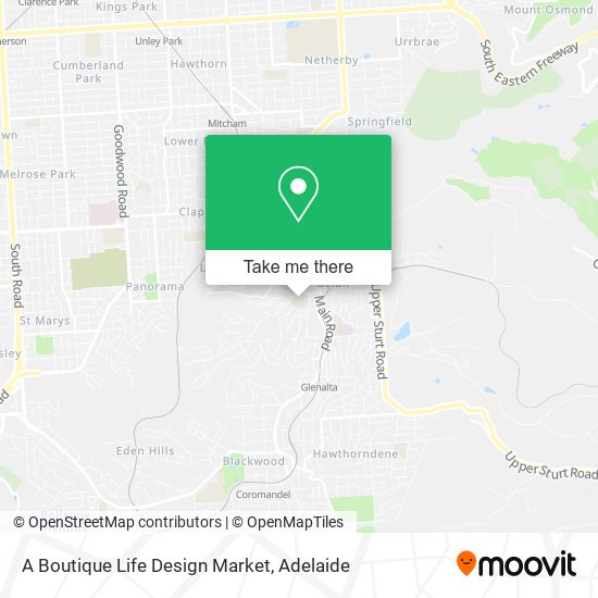 A Boutique Life Design Market map
