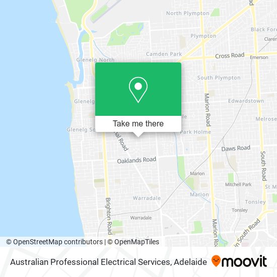 Mapa Australian Professional Electrical Services