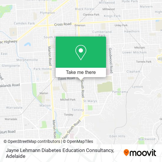 Jayne Lehmann Diabetes Education Consultancy map