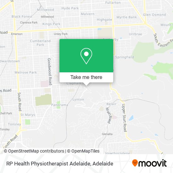 Mapa RP Health Physiotherapist Adelaide