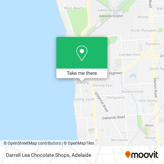 Darrell Lea Chocolate Shops map