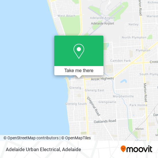 Mapa Adelaide Urban Electrical