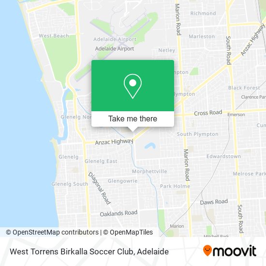 Mapa West Torrens Birkalla Soccer Club