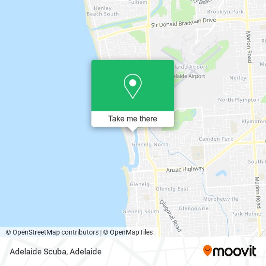 Adelaide Scuba map