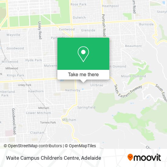 Waite Campus Children's Centre map