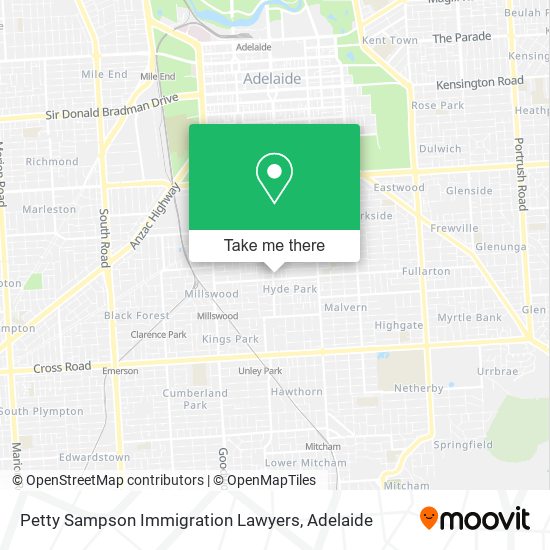 Petty Sampson Immigration Lawyers map