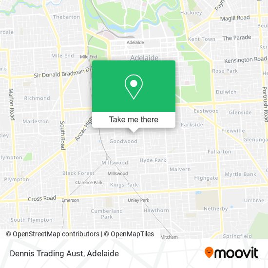 Dennis Trading Aust map