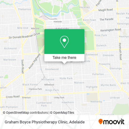 Graham Boyce Physiotherapy Clinic map