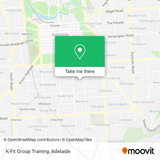 Mapa K-Fit Group Training