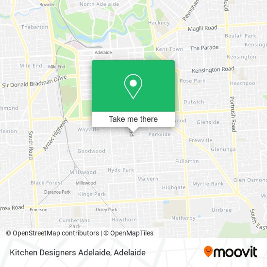 Kitchen Designers Adelaide map