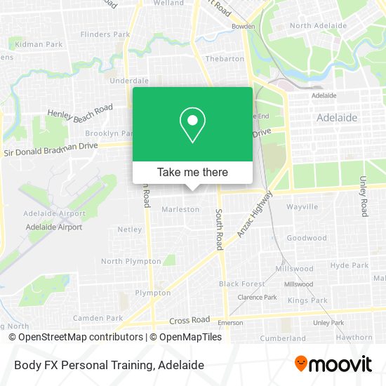 Body FX Personal Training map