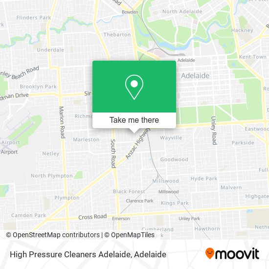 High Pressure Cleaners Adelaide map