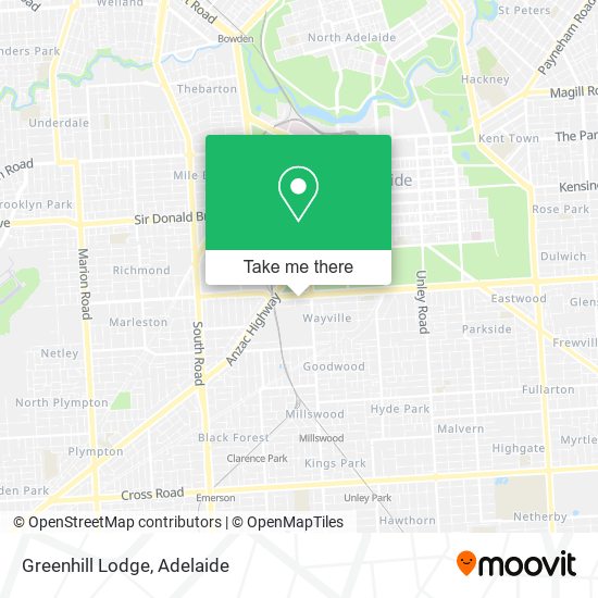 Greenhill Lodge map
