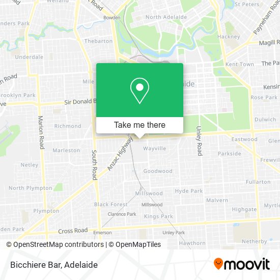Bicchiere Bar map