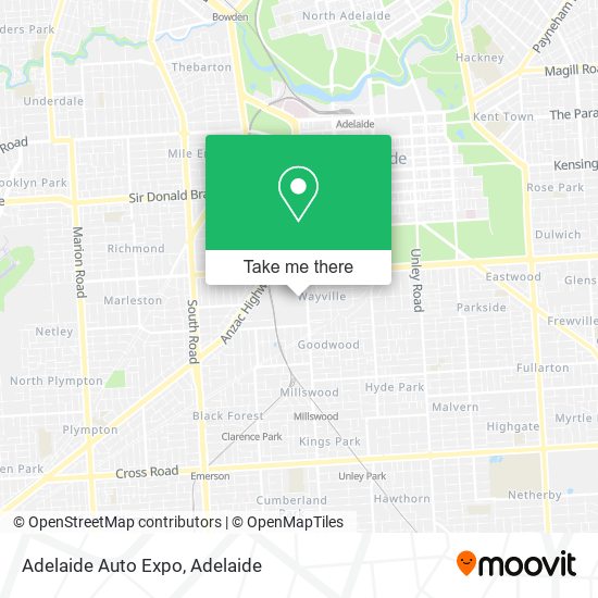 Adelaide Auto Expo map