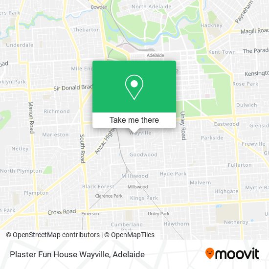 Plaster Fun House Wayville map