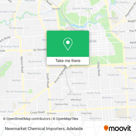 Mapa Newmarket Chemical Importers