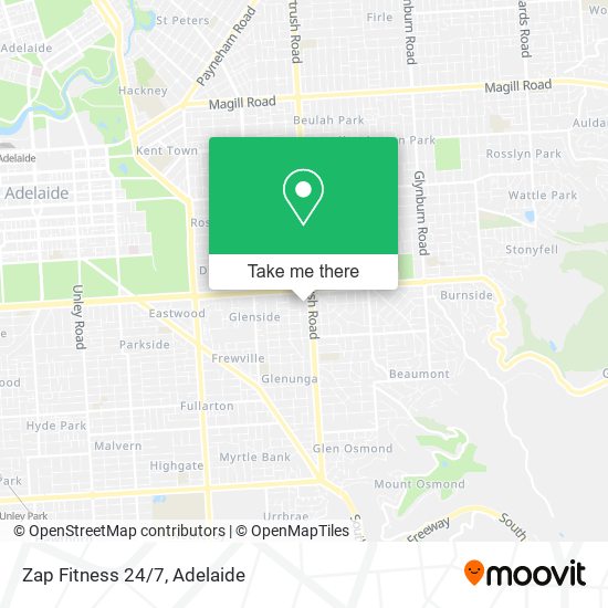 Zap Fitness 24/7 map